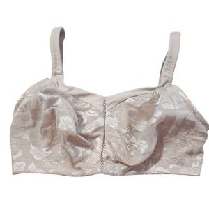 Wacoal 85276 Awareness Full Figure Bra Women 34DDD Nude Floral Lace
